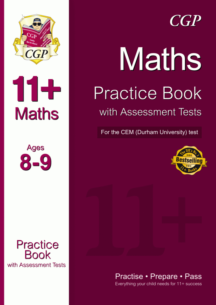 11+ Maths Practice Book with Assessment Tests (Ages 8-9) for the CEM ...
